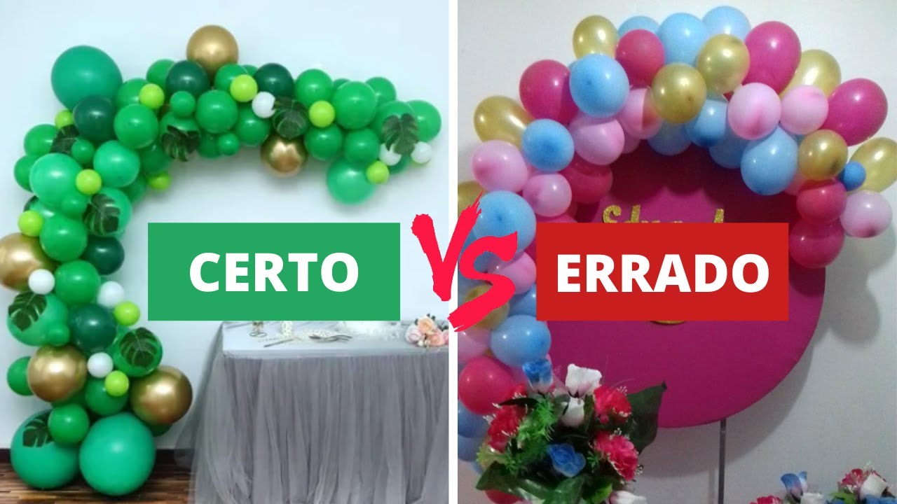 5 ERROS AO FAZER UM ARCO DESCONSTRUÍDO
