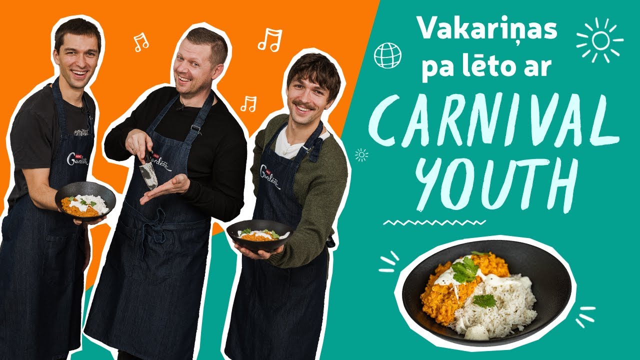 Vakariņas PA LĒTO | Edgars un Emīls Kauperi no grupas 'Carnival Youth' šmorē eksotisko lēcu dālu