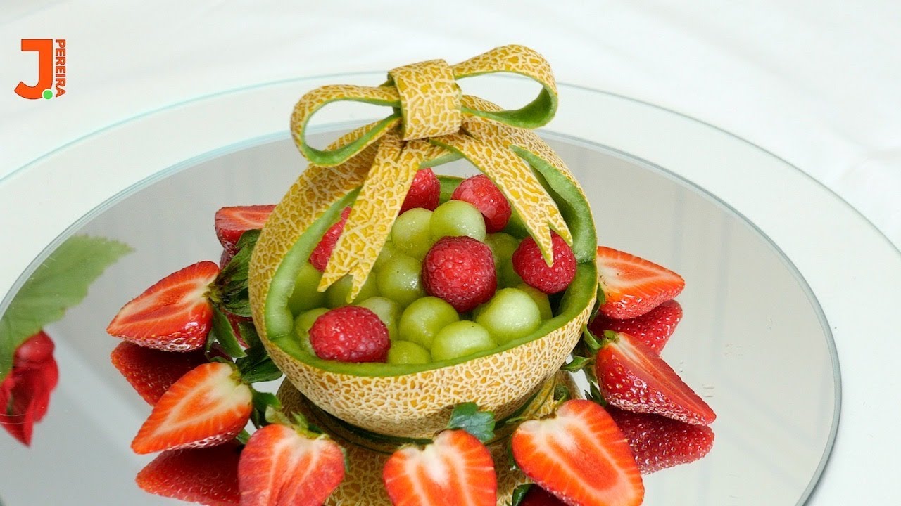 How to Cut Melon Creatively | Fruit Style by J.Pereira Art Carving