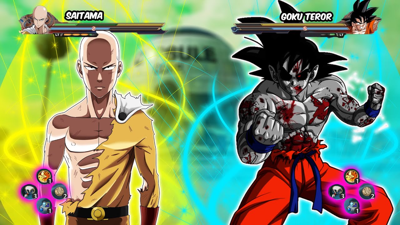 SAITAMA OVERPOWER VS GOKU TERROR | Anime Mugen