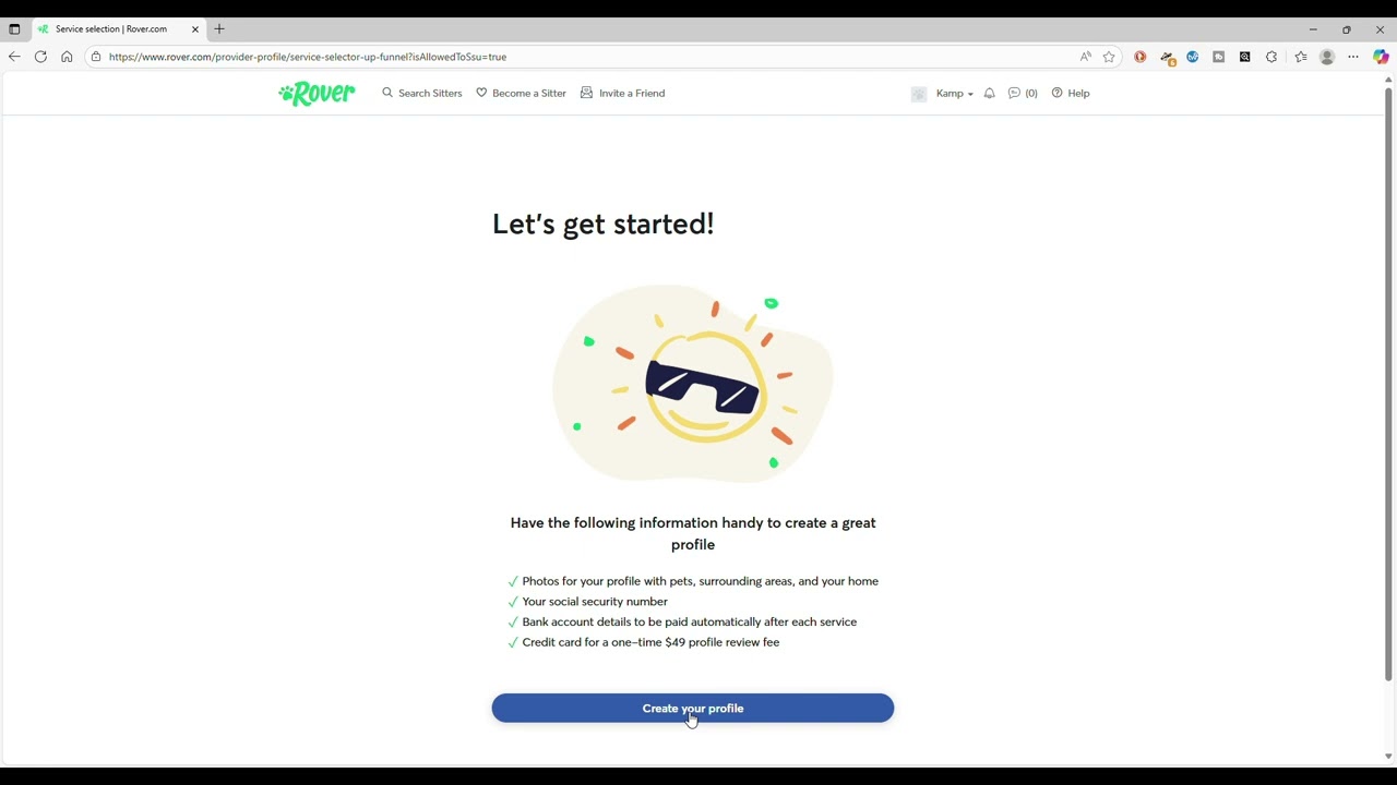 How to Set Up a Rover Account as a Pet Sitter (Step-by-Step Tutorial)