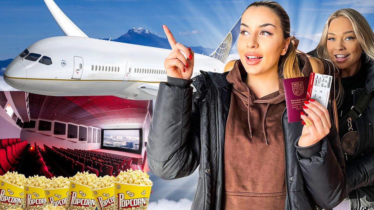 LENNETTIIN ULKOMAILLE ELOKUVIIN JA TAKAISIN 🎥✈️ | JOULUKALENTERI LUUKKU 18