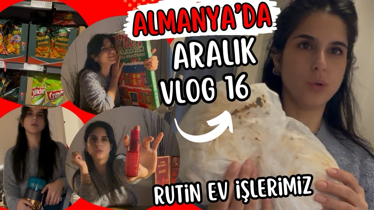Almanya’da İşten Sonra Market 🛒 Temizlik 🧺 Ev Rutinleri 🏠 | Aralık Vlog 16 ❄️ #aralog 