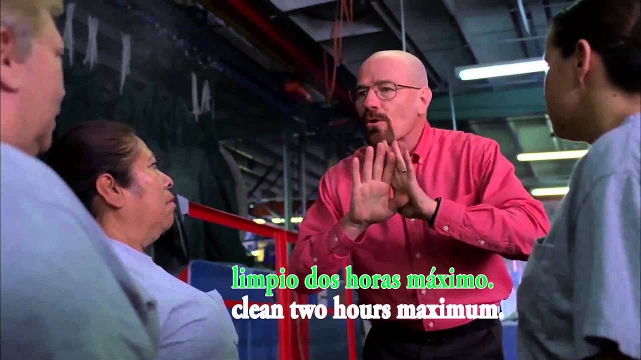 Breaking Bad: Walter Speaks Spanish (Translated)