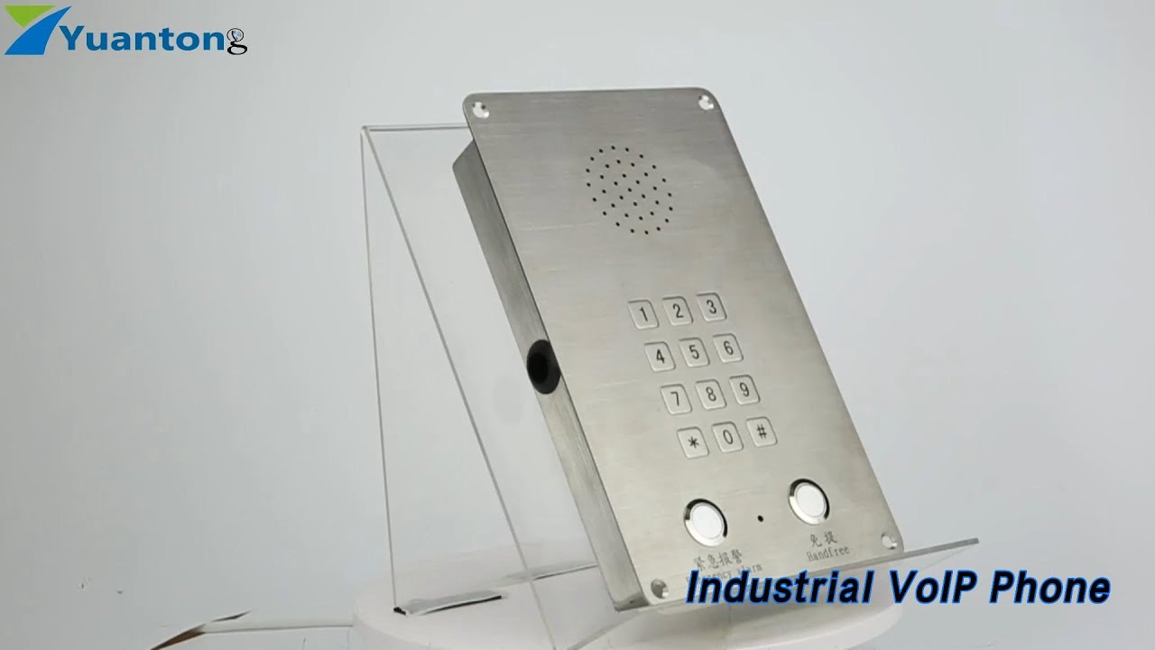 Rugged Industrial VoIP Phone Intercom Anti Vandal Wall Mounted For Jail