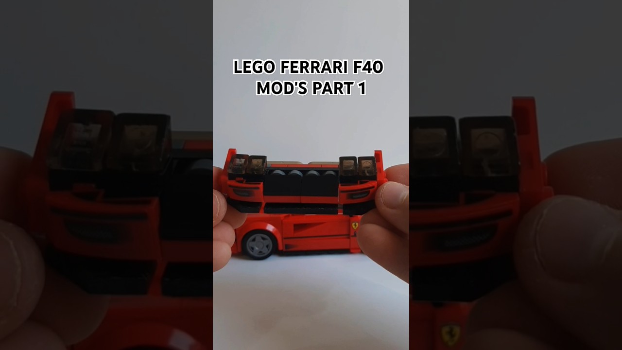 Lego ferrari f40 mod's part 1 #automobile #legocars #lego #edit #cars #toys