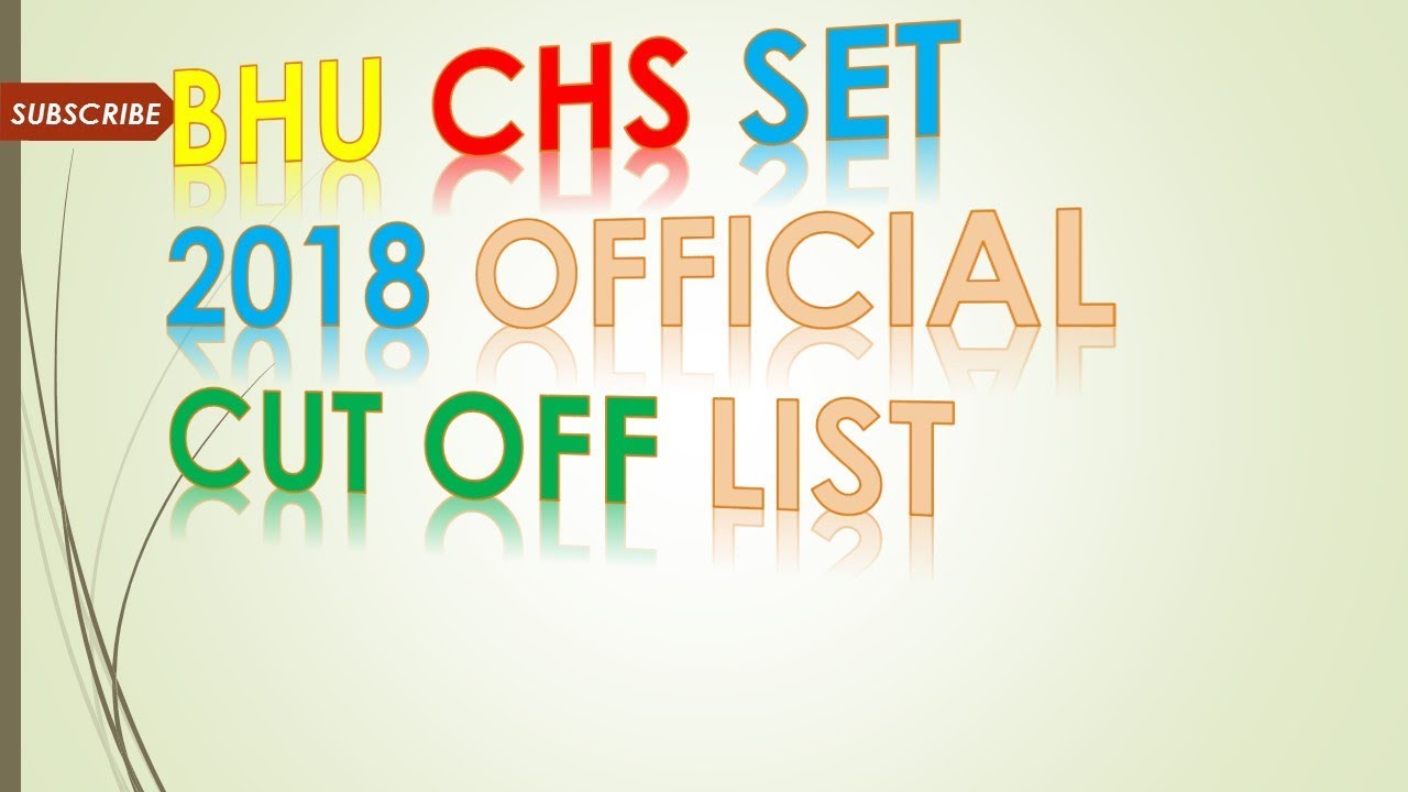 BHU CHS Previous Year Cut Off List || ALL CLASSES || LATEST UPDATES 2020 || TECHNICAL SCHOOL ||