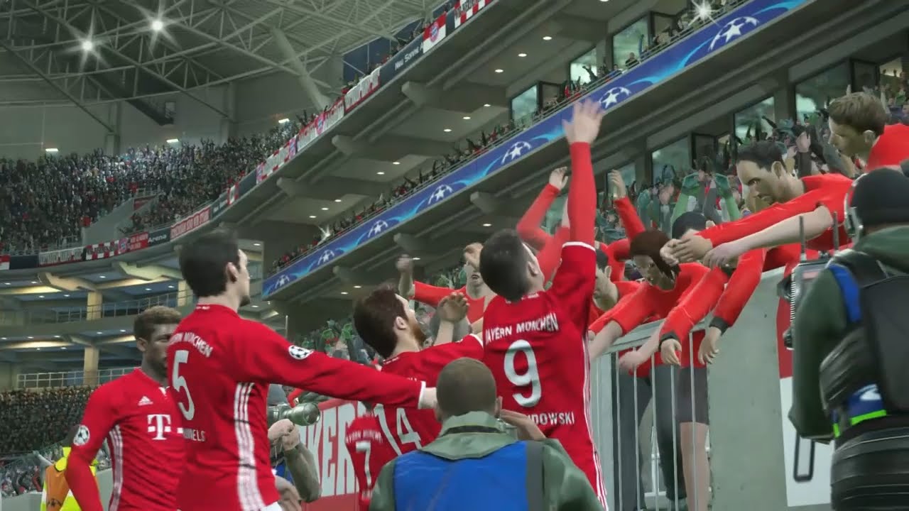 PES 2017 UEFA Champions League (FC Bayern Munich vs Atletico Madrid Gameplay)