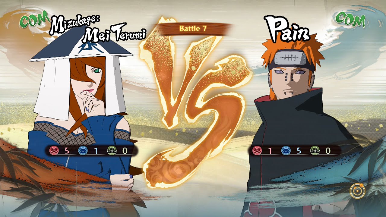 Naruto Shippuden: Ultimate Ninja Storm 4, Mei Terumi VS Pain!