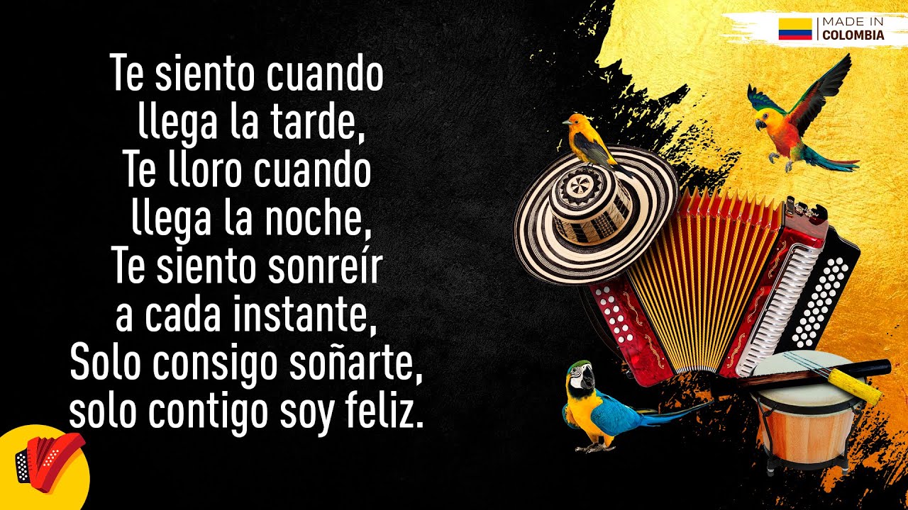 Y No Est&aacute;s Aqu&iacute;, Los Diablitos, Video Letra - Sentir Vallenato
