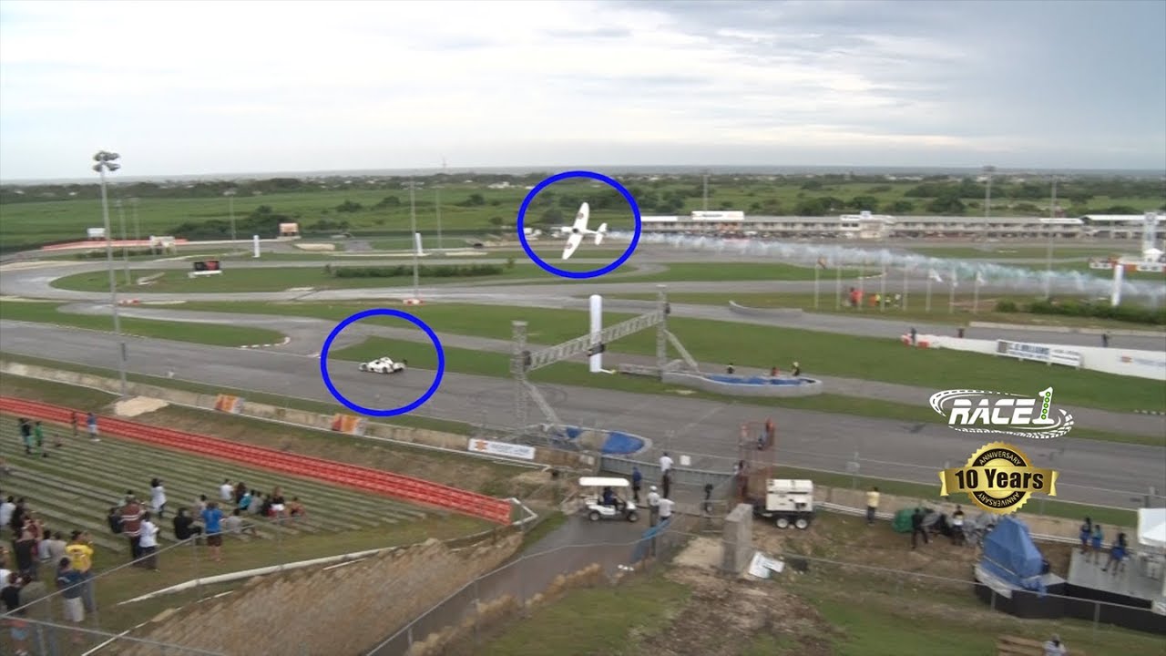 A Plane Races A Car..RACE 1's Coverage Of The Barbados Festival Of Speed 2017