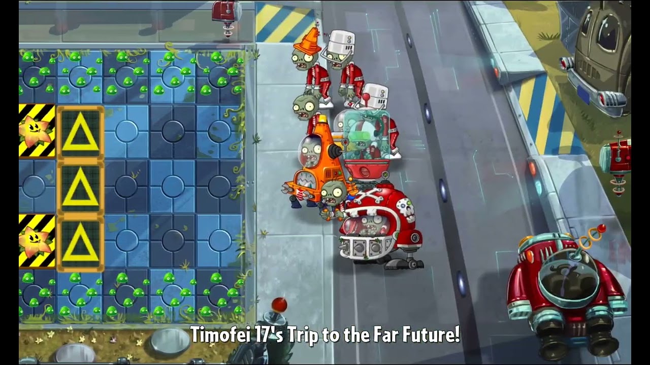 Pvz 2 перерисовка начинаем проходить далёкое будущее