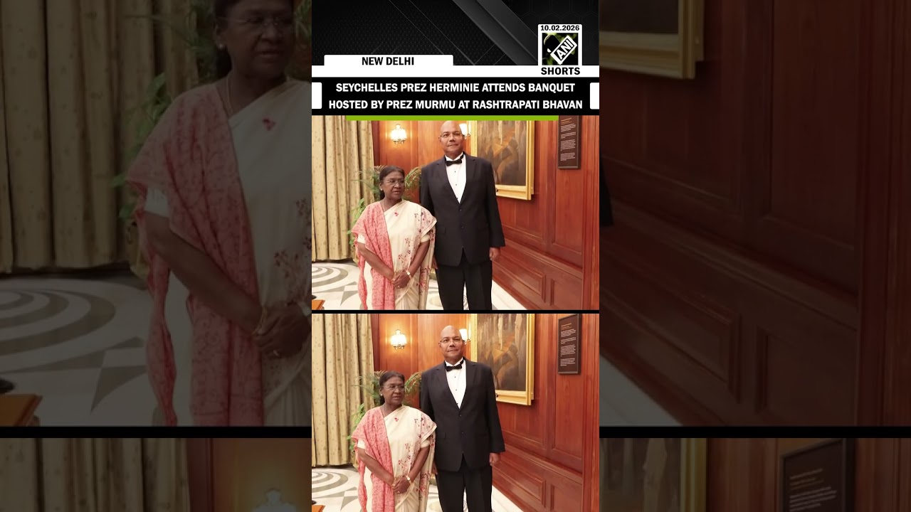 Seychelles Prez Patrick Herminie attends banquet hosted by Prez Droupadi Murmu at Rashtrapati Bhavan
