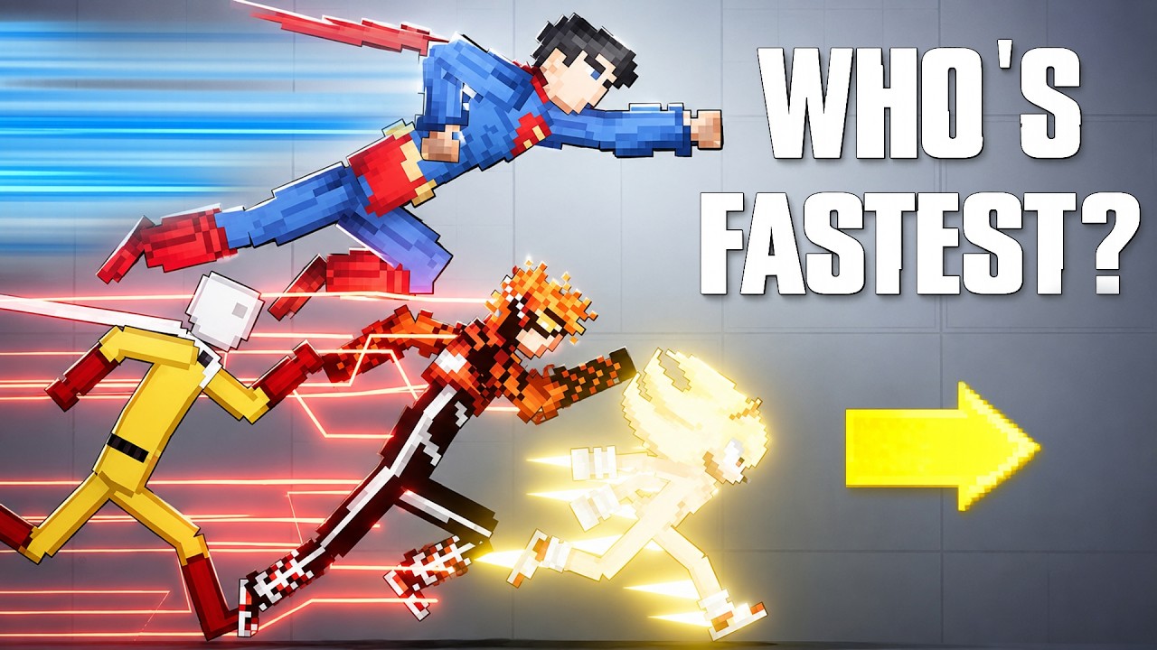Who Is FASTEST ? Saitama vs The Flash vs Superman vs Sonic