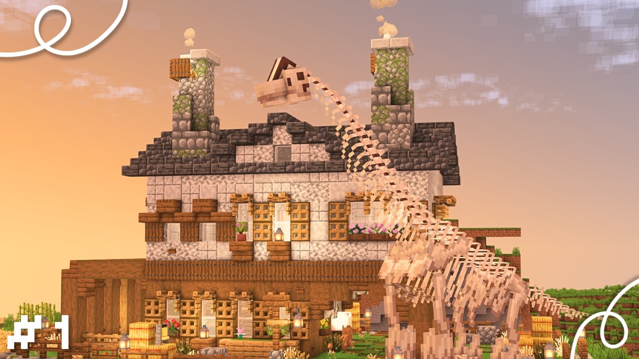 The PERFECT Start In a PREHISTORIC World | Minecraft The Days Of Dinos, Episode 1