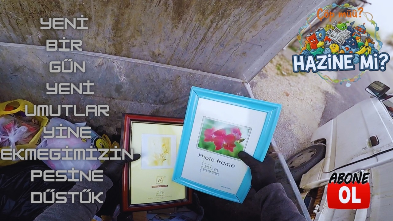 Yeni Bir Gün Yeni Umutlar! Sabahın Köründe Çöp Çöp Gezerek Hazine Aradık-  Ekmeğimizin Peşinde!
