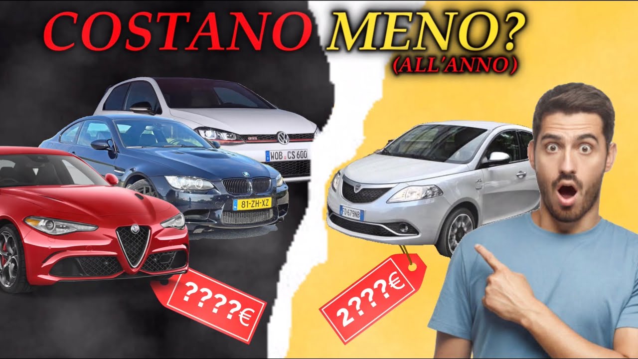 QUANTO costa DAVVERO mantenere queste AUTO per UN ANNO? - (numeri reali)