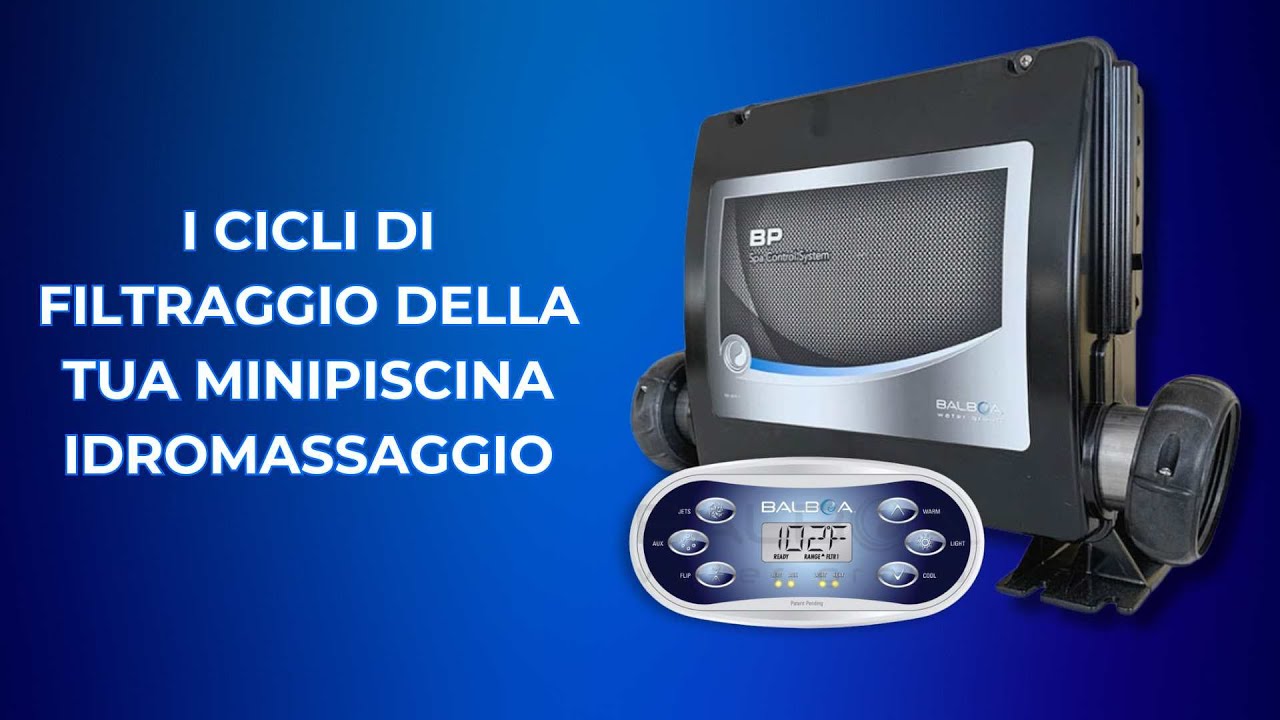 Impostazioni Cicli di Filtraggio per pannello di Controllo Beauty Luxury by Balboa TP600