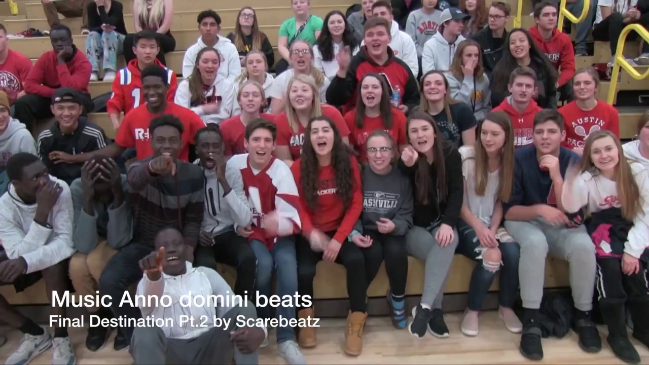 AHS basketball Highlights Duoth Gach catches a body scores 20 points  with the BEST STUDENT SECTION