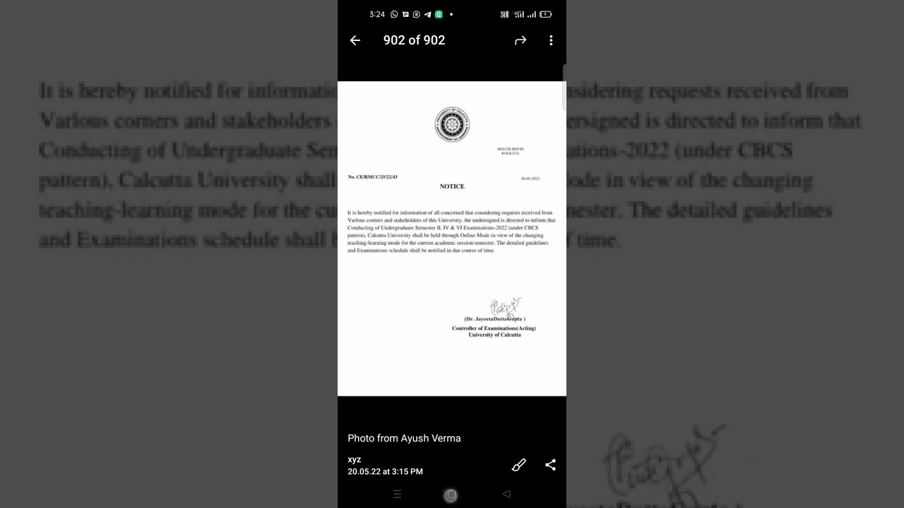 Calcutta university even semester exams Will be offline |  offline Semester exam 2022 | Cbcs