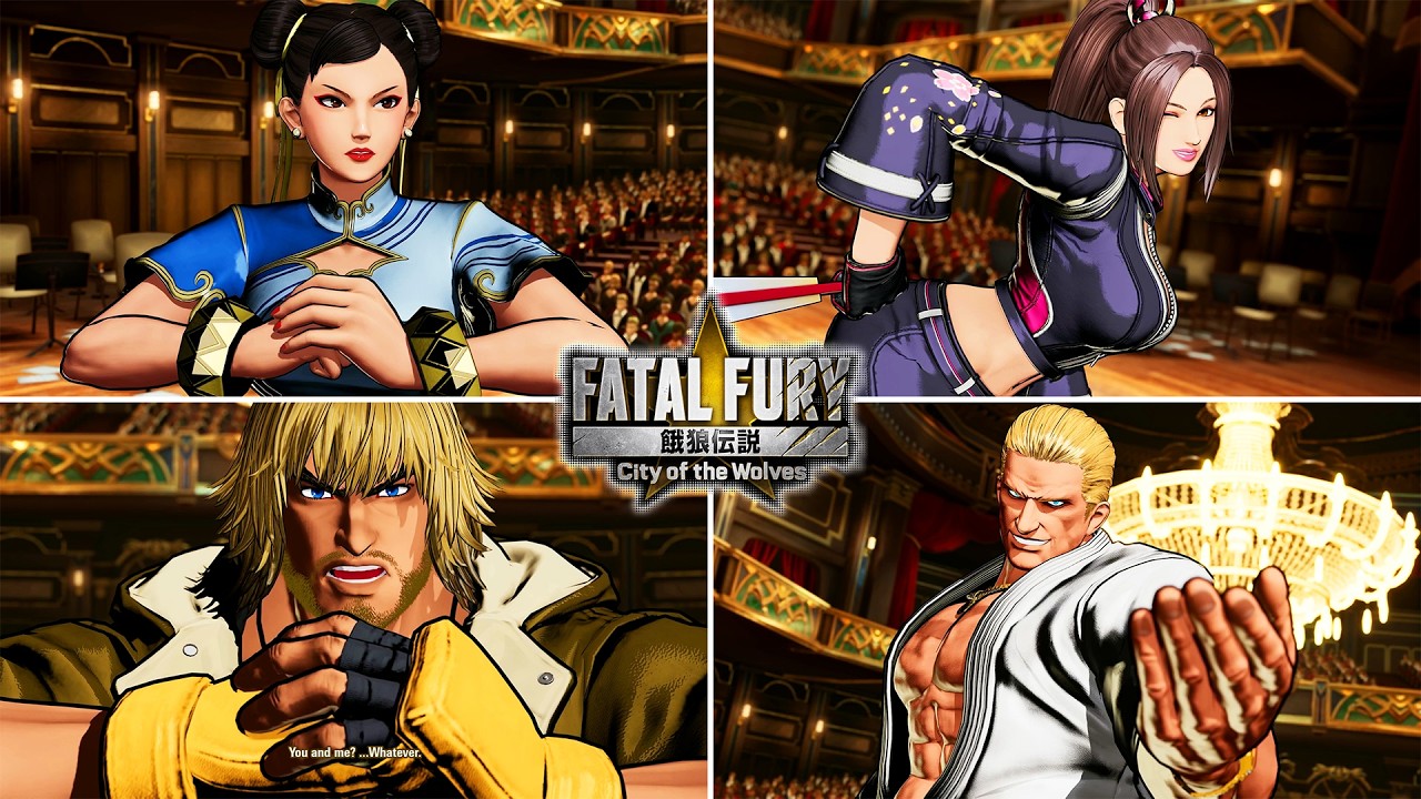 Fatal Fury: City of the Wolves - All Character Intros, Special Intros & Victory Poses (DLC Included)