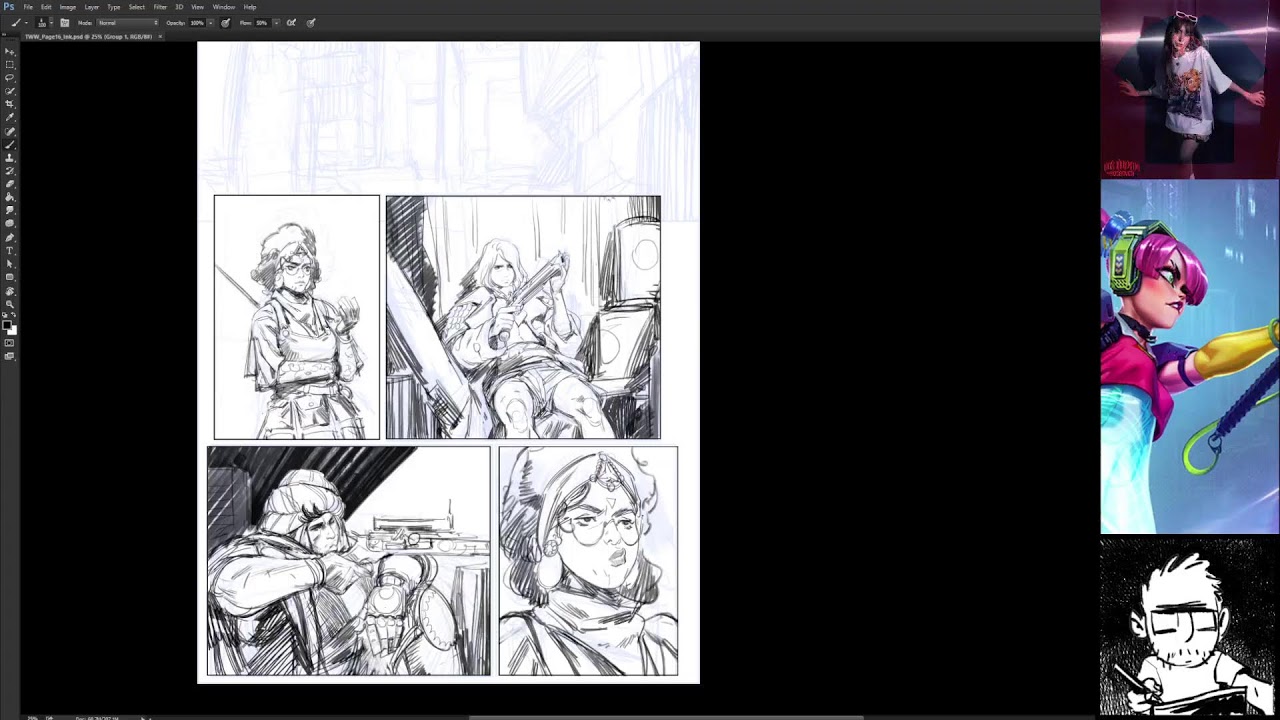 Penciling my Comic || www.noxinvictus.com || Feel free to ask questions //