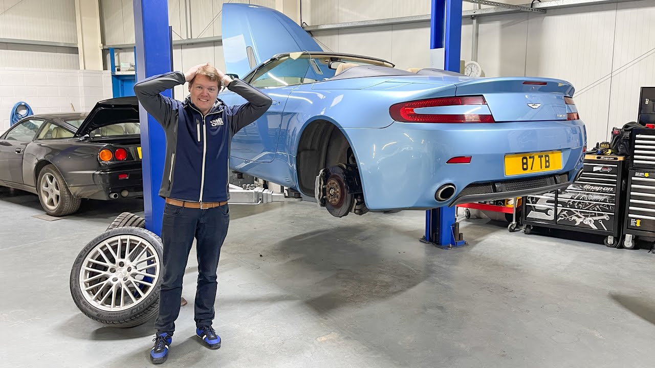 LEAKING SHMEEMOBILE! Fixing Up My Aston Martin V8 Vantage Roadster | RESTORATION PART 2
