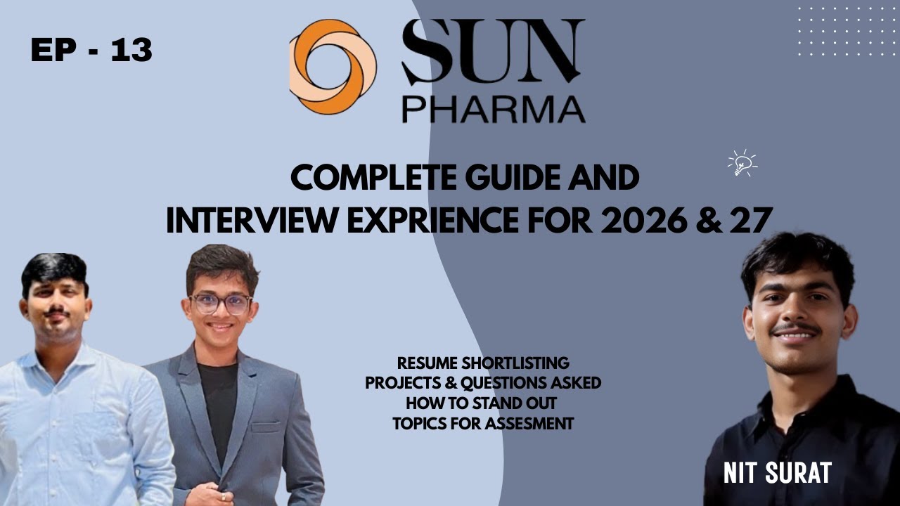 Как успешно пройти собеседование в Sun Pharma | Советы по прохождению собеседования и отбору в Su...