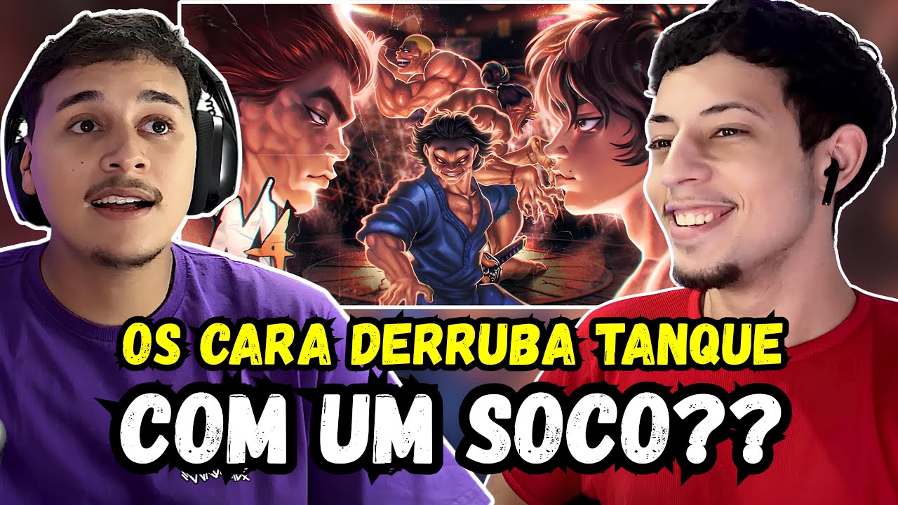 (CONHECENDO BAKI) REACT M4rkim - Os Cinco Mais Fortes (Baki the Grappler)