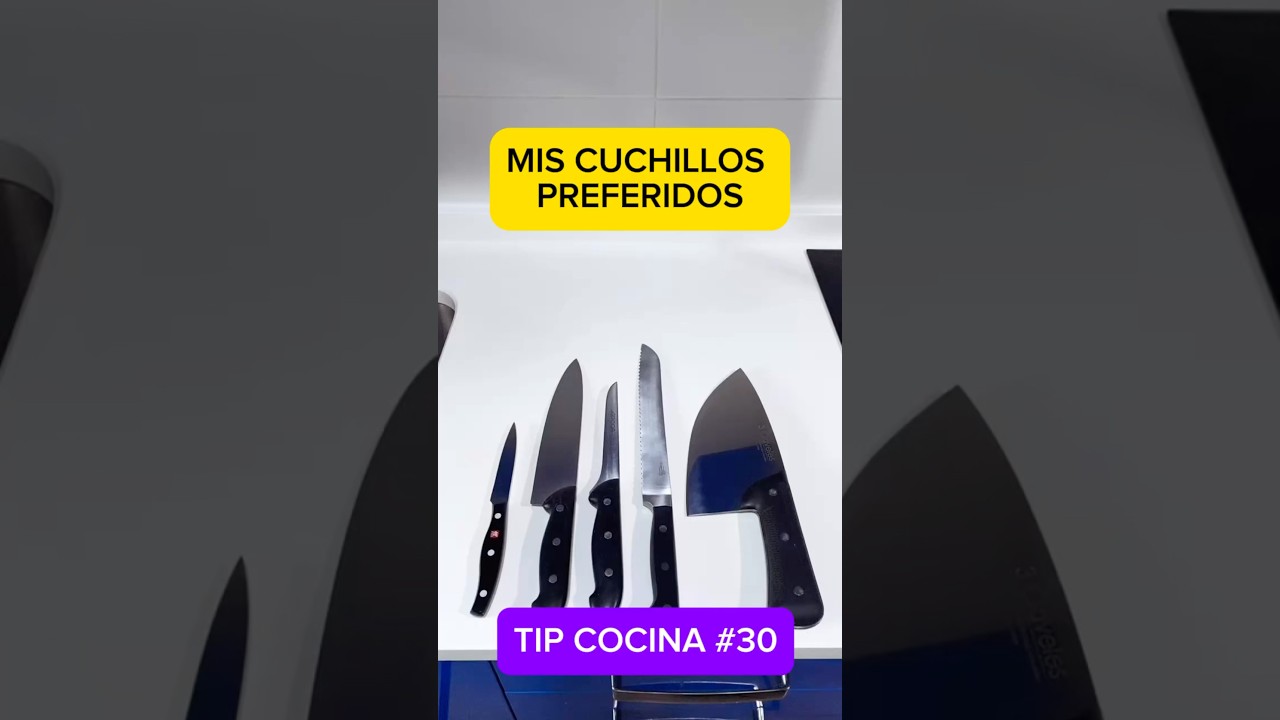 ESTOS CUCHILLOS TE BASTAN PARA SER UN GRAN CHEF. #cocina #profedecocina #recetas #tipsdecocina