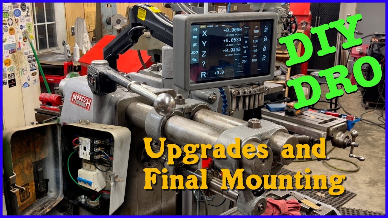 DIY DRO - Finish Mounting the Display and Electrical Upgrades for the K&T 2HL