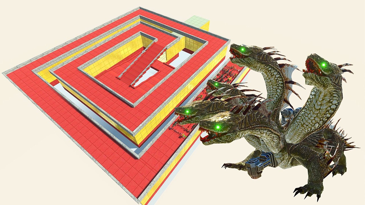 ESCAPE FROM ALIEN HYDRA - Survived Mode - Animal Revolt Battle Simulator