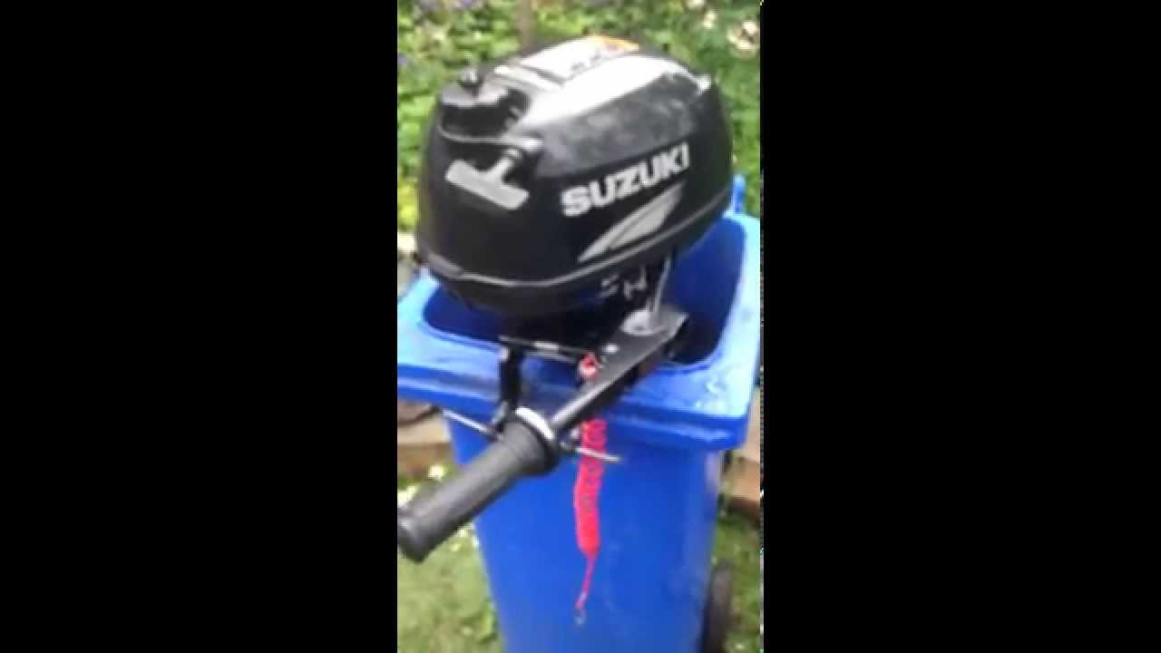 Suzuki 2.5hp four stroke start up and test