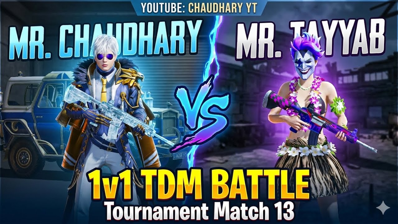 Match 13 | Mr Chaudhary vs Mr Tayyab | Epic 1v1 TDM Tournament! 🔥