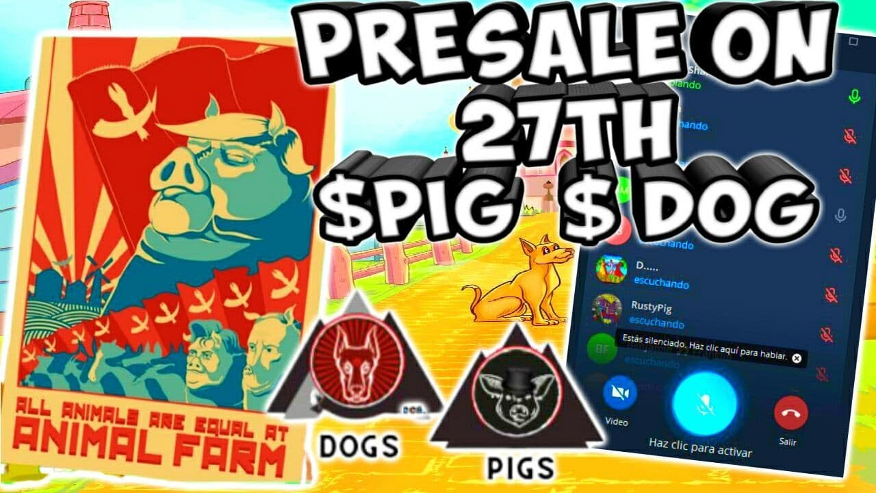 ANIMAL FARM🔥L2/BUSD PRESALE $PIG $DOG EL 27TH💹AMA DEVS FOREX SHARK FAQ the manor farm