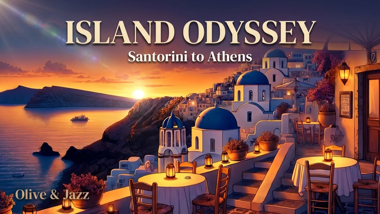 🇬🇷 Greek Islands Lofi Jazz &ndash; Santorini to Athens Beats to Chill/Summer 🏛️