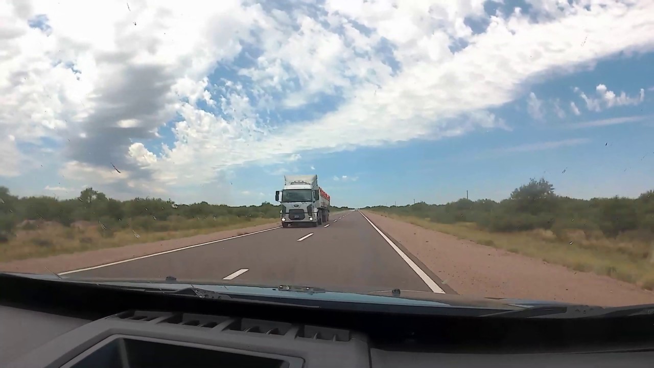 Timelapse Route 143 (General Alvear) to Santa Isabel, La Pampa
