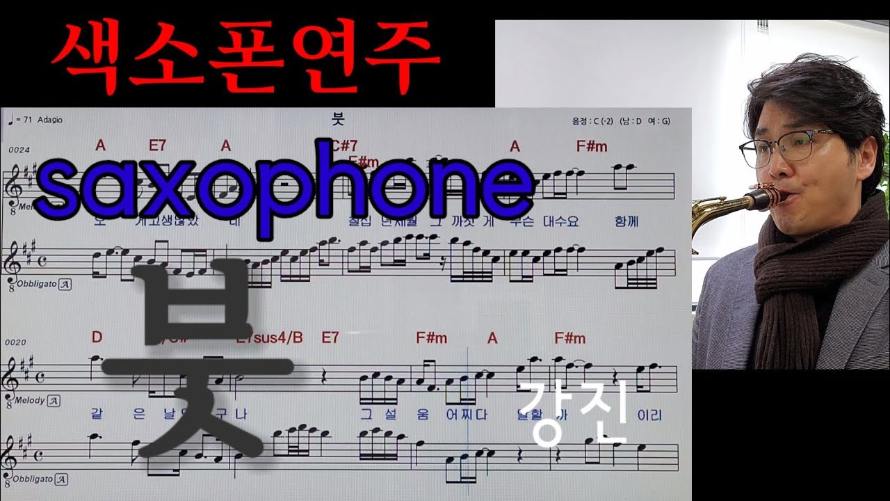 '붓' 강진 (양지은) Brush  미스트롯2 우승곡 색소폰연주 안태건