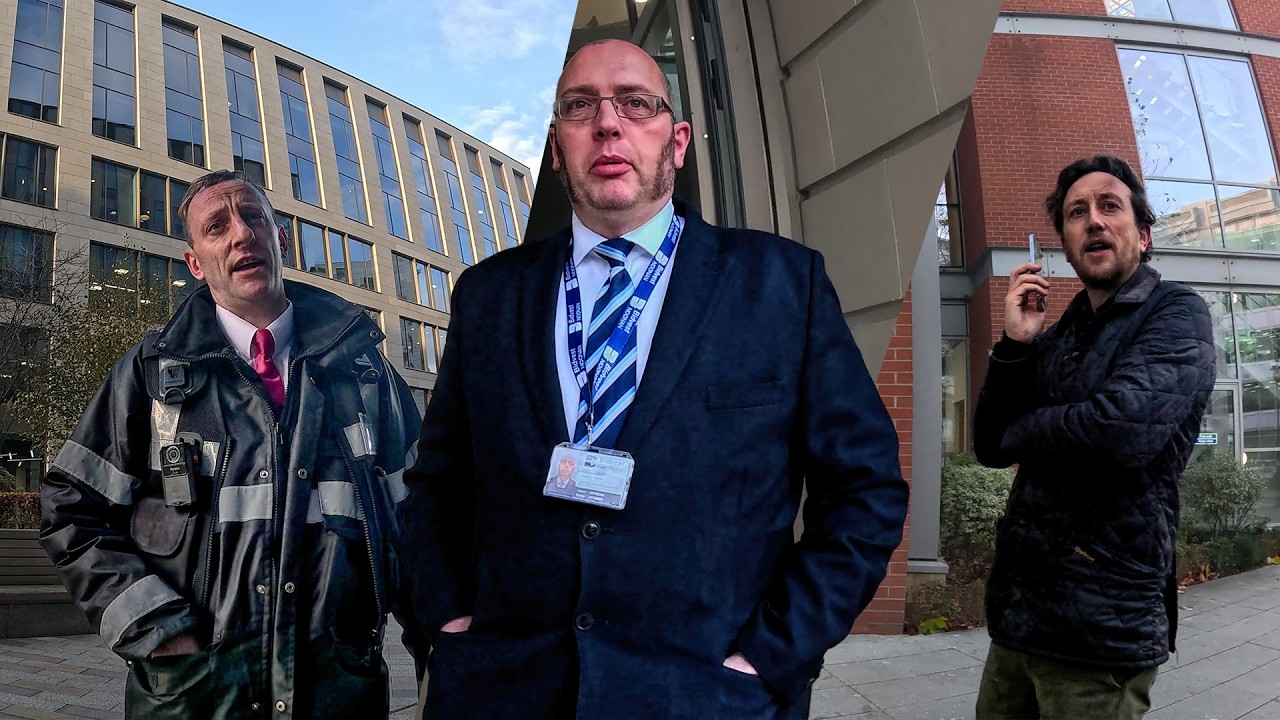 I'M WITHDRAWING YOUR PERMISSION TO BE HERE!!!! - Channel 4 National Headquarters Leeds