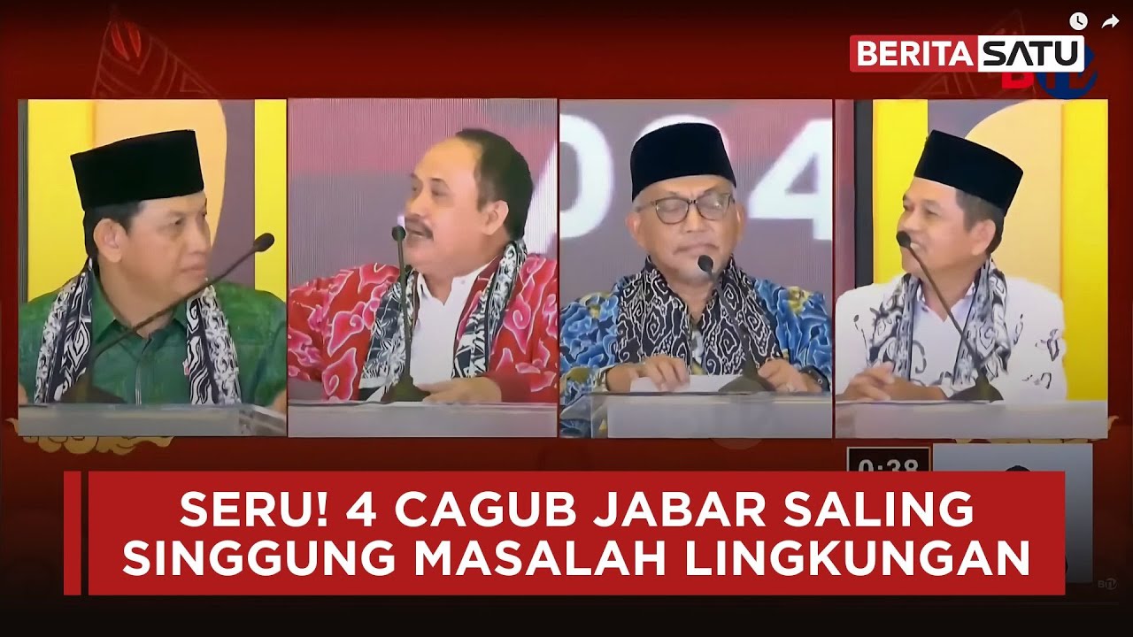 Debat Cagub Jawa Barat Terkait Isu Masalah Lingkungan di Jabar | Beritasatu  #pilkadajabar