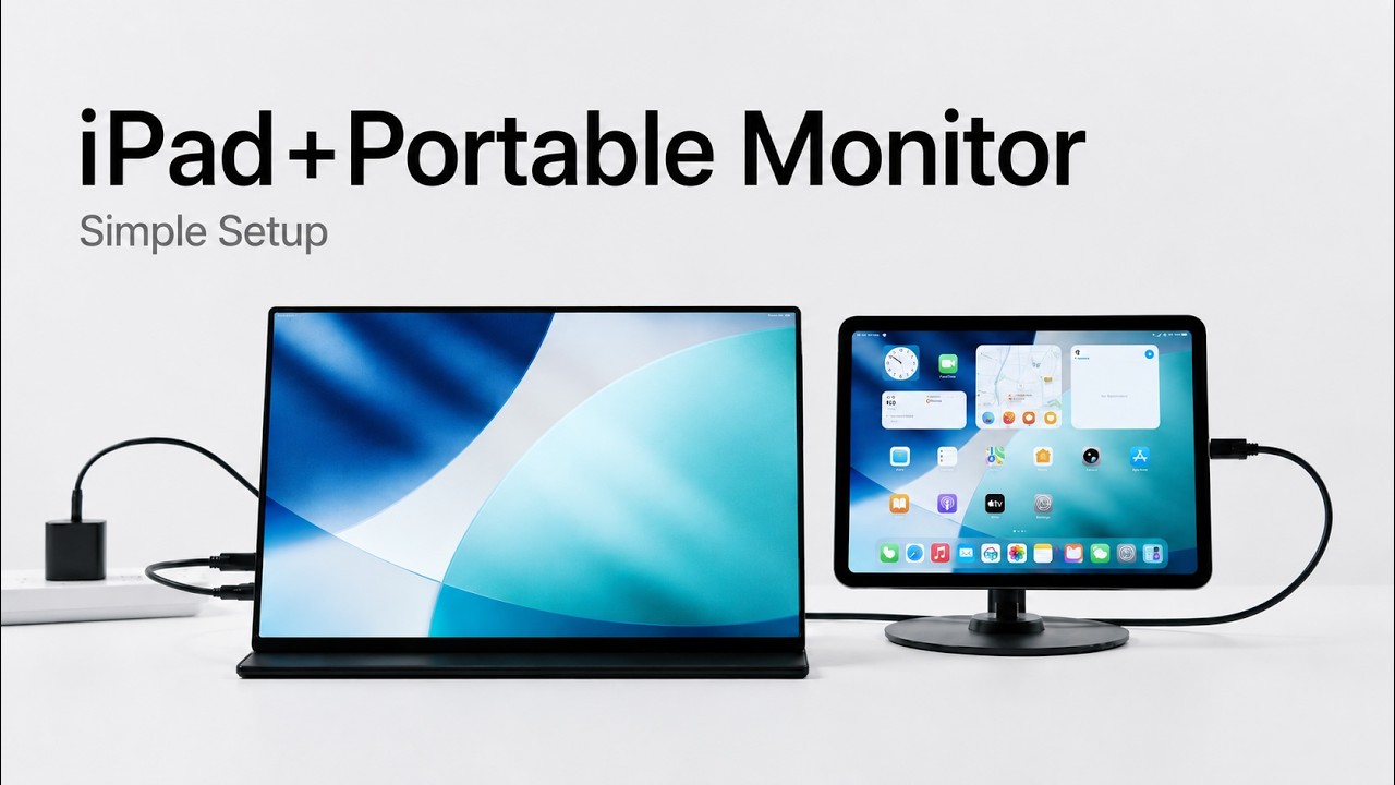 How to Connect iPad to Portable Monitor | UPERFECT Portable Monitor Setup Guide