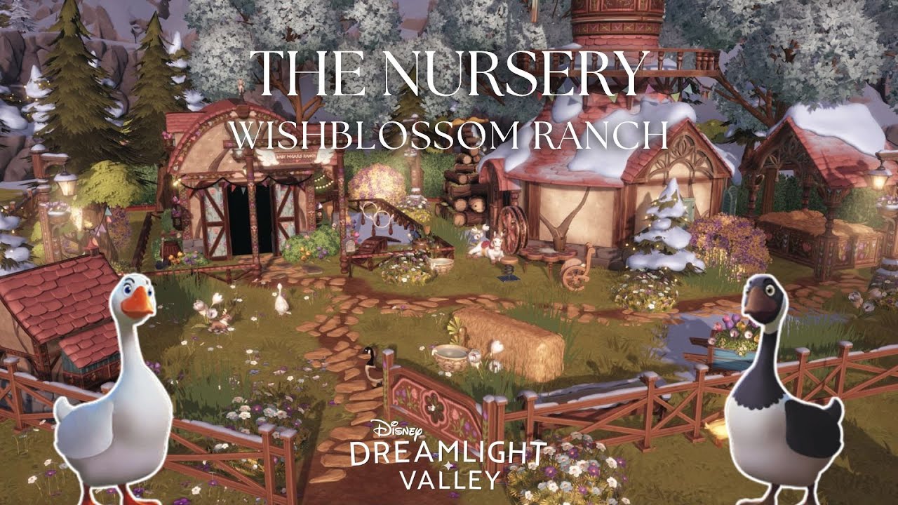 🪿🐴🦌 The Nursery | Wishblossom Ranch | Disney Dreamlight Valley Build