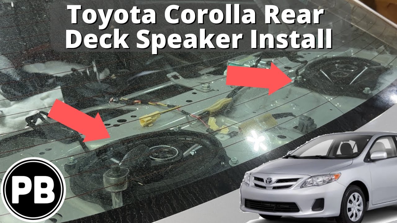 2009 - 2013 Toyota Corolla Rear Deck Speaker Install