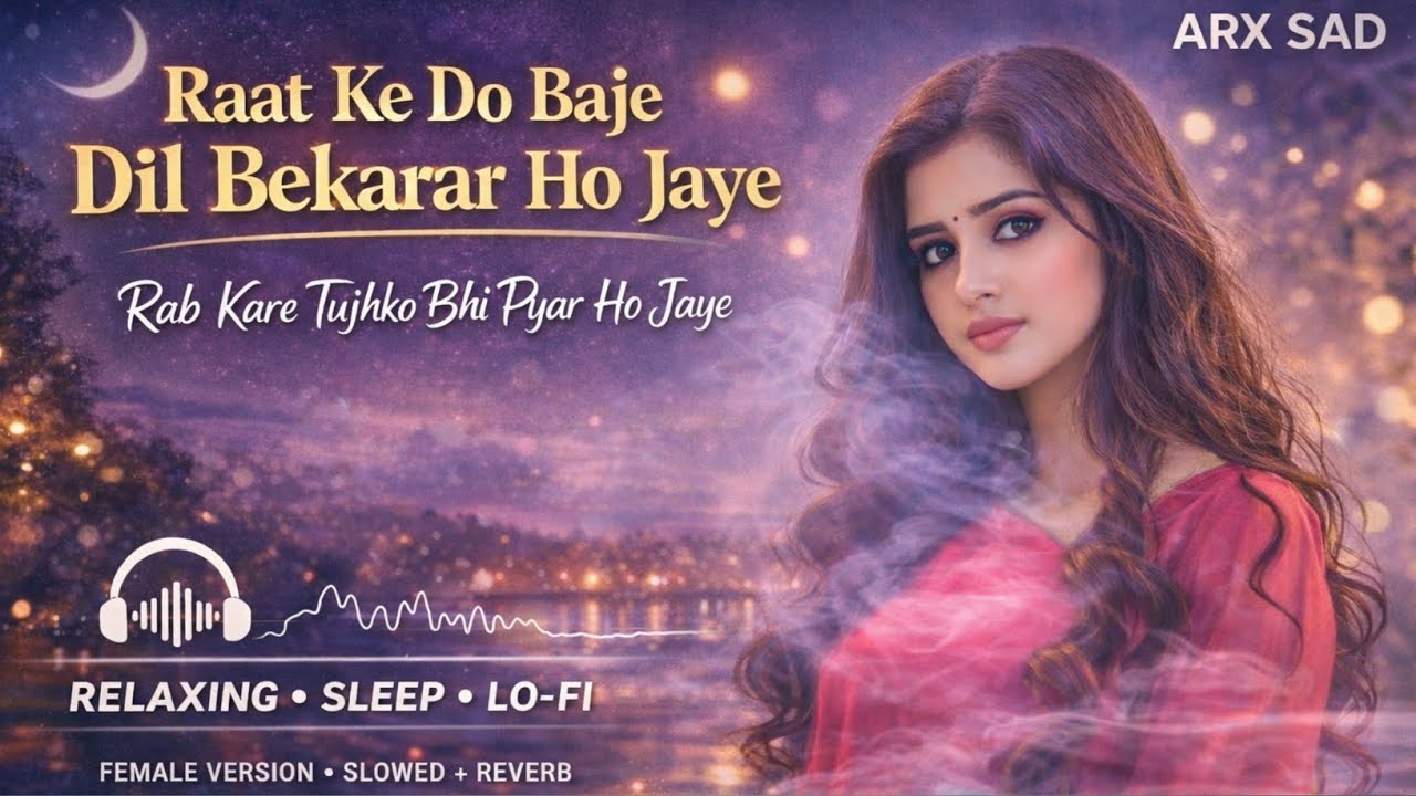 Raat Ke Do Baje Dil Bekarar Ho Jaye | Female Version | Slowed + Reverb | Relaxing Lo-Fi | ARX SAD