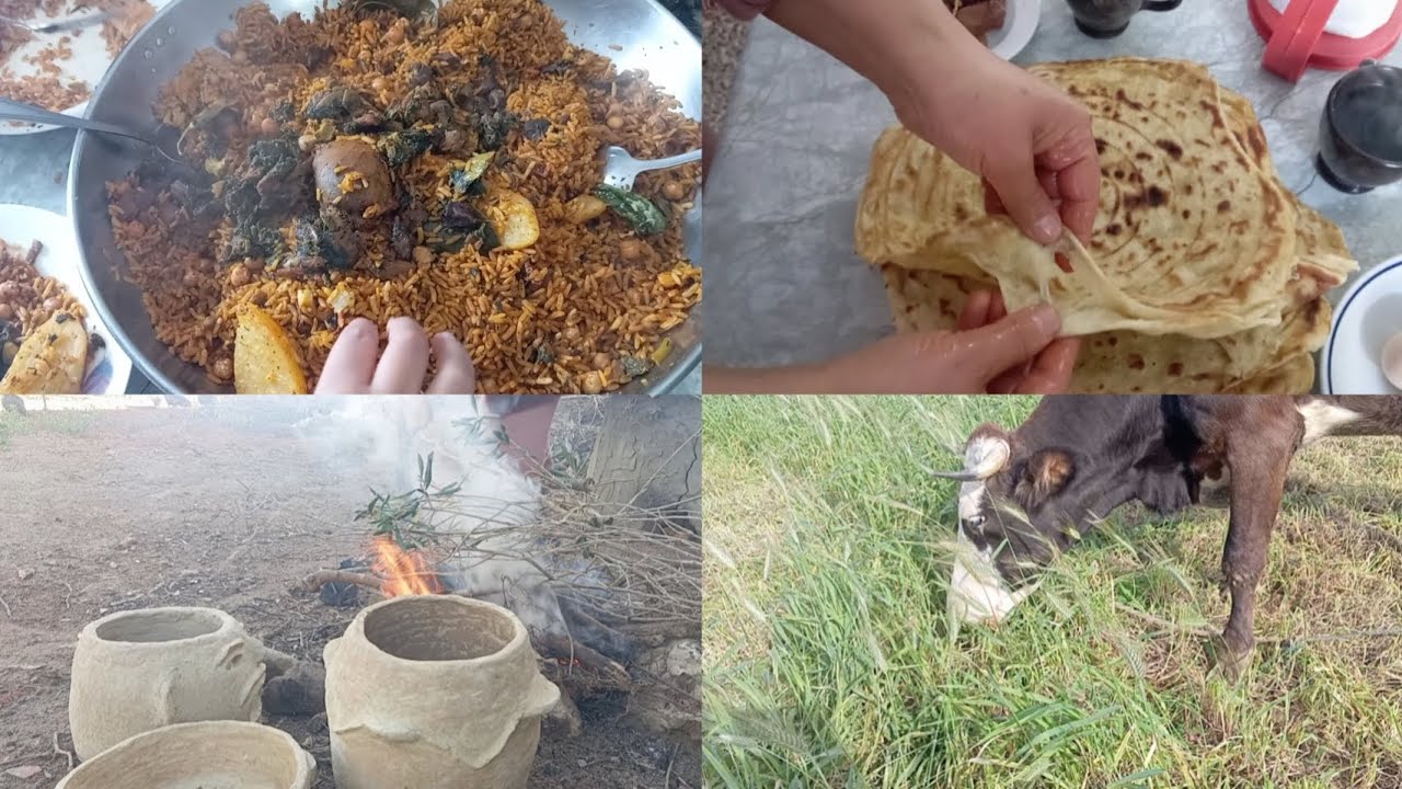 أجواء الريف  مشتريات الفخار بالطين🌿🌱💞