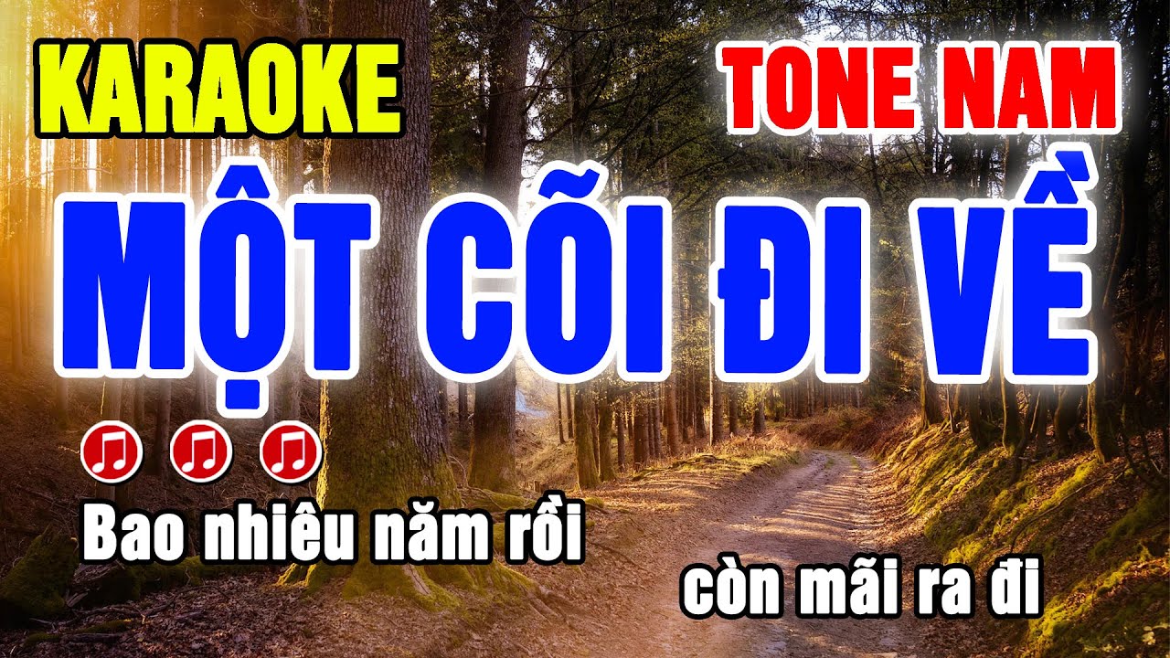 Một Cõi Đi Về Karaoke Nhạc Sống Tone Nam