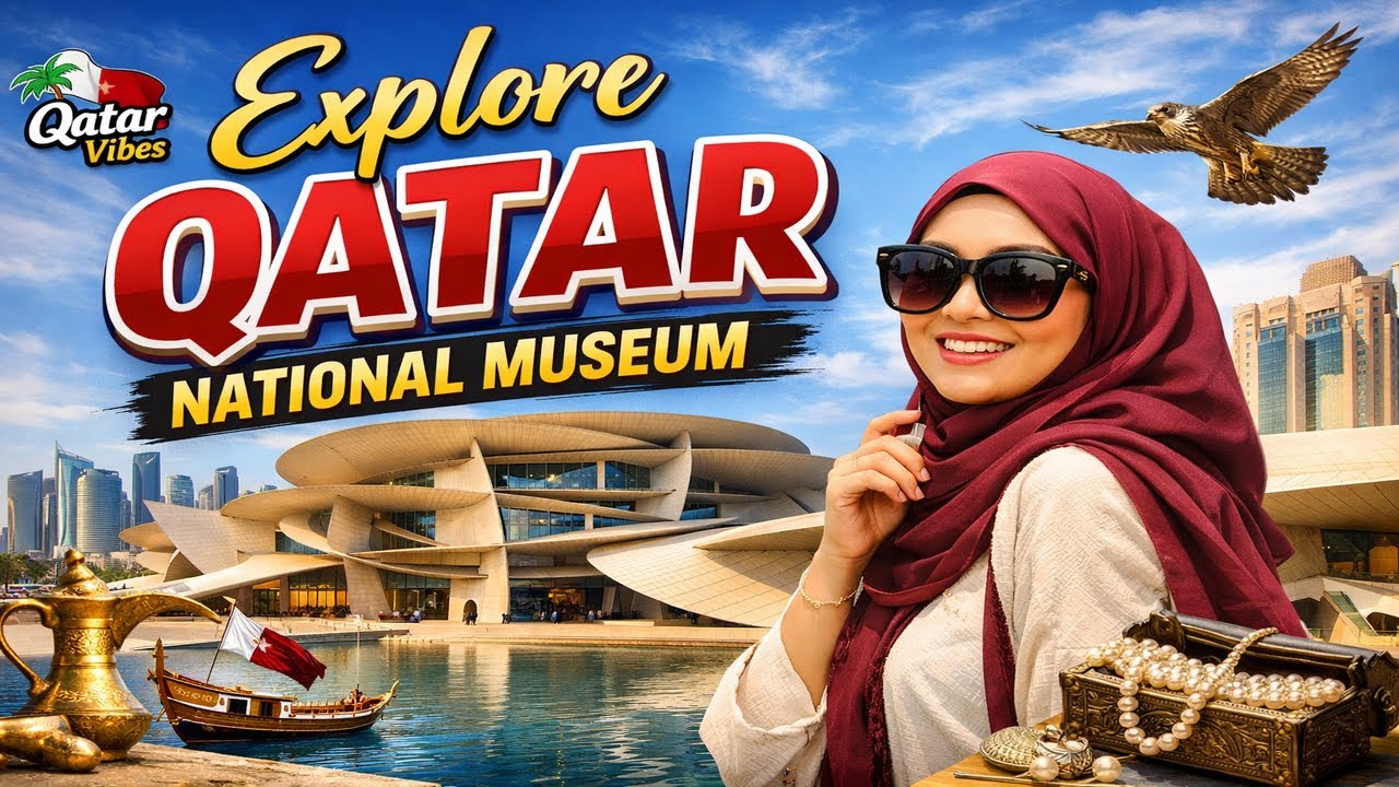 Explore Qatar National Museum | A Cultural Masterpiece 🇶🇦 #qatarvibes974 #qatar #explore #vlog 