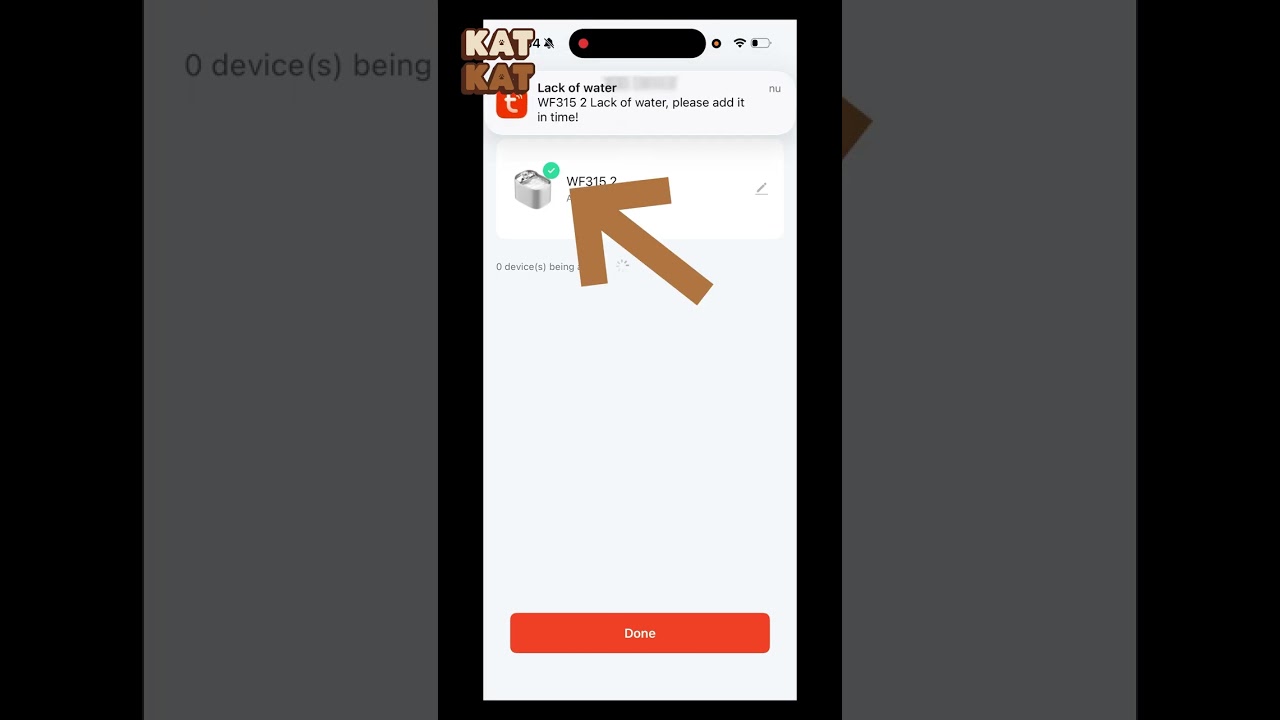 Guide 2 - Forbind din drikkefontæne til din Smartphone - KatKat SmartFlow