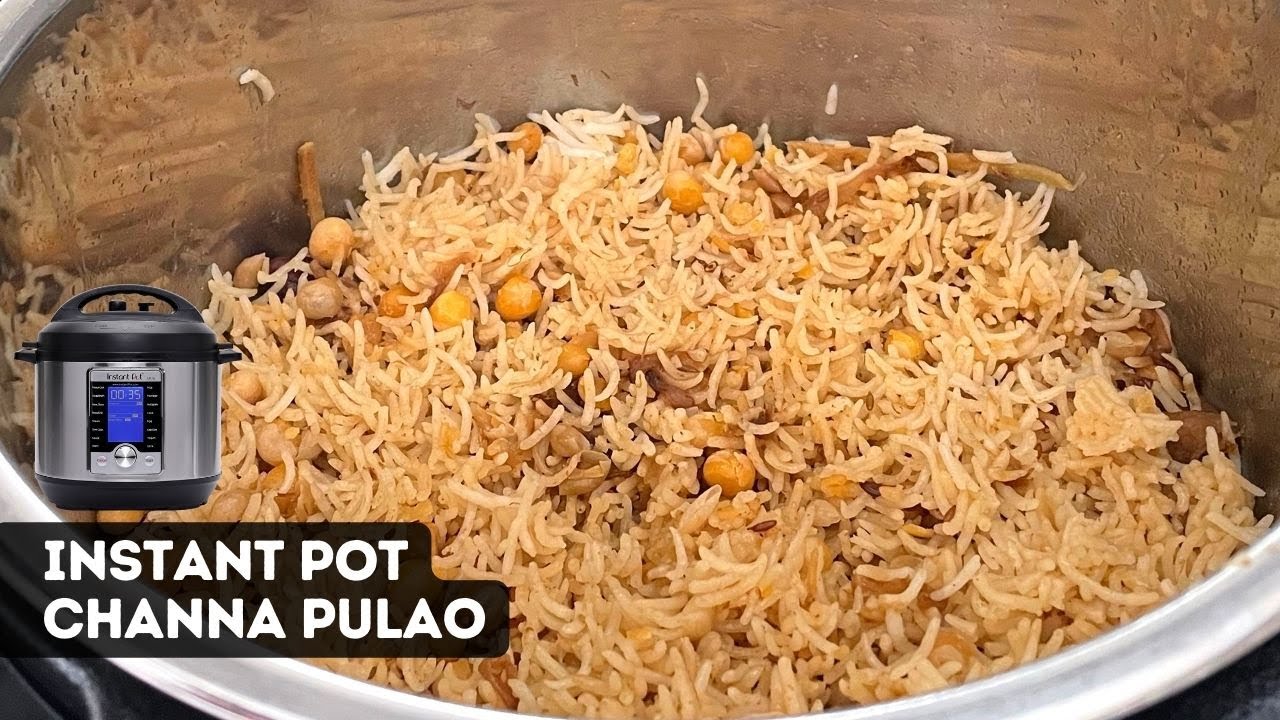 Instant Pot Channa Pilaf Rice | Instant Pot Rice Recipe | Instant Pot Channa Pulao Recipe in english