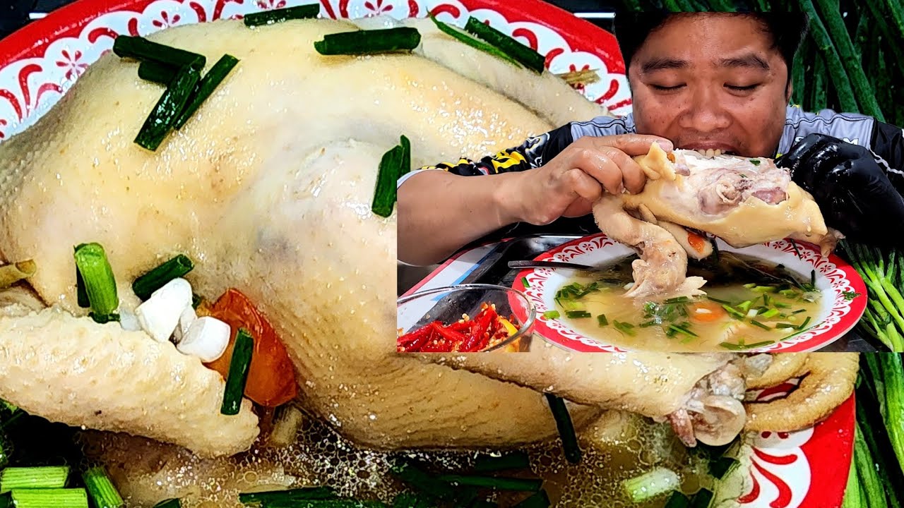 ต้มส้มไก่เป็น​โตกับแจ่วพริกสดแซ่บคัก#ต้มไก่ #mukbang #food #eatingshow 